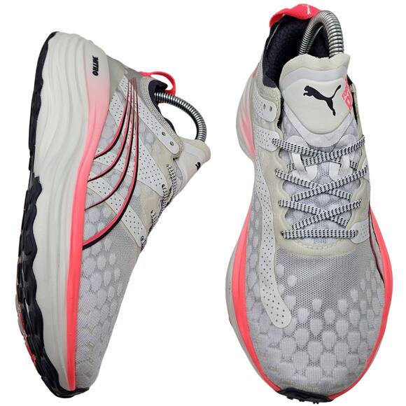 Puma ForeverRun Nitro White Sunset Glow Galactic Gray Womens 7 Running Shoes - Picture 1 of 11